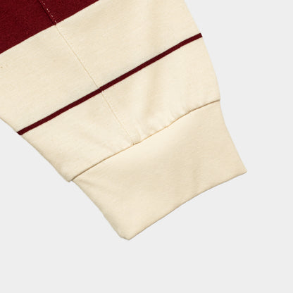 ButNotReally™ Stripes Interlock Long Sleeves Polo Tee