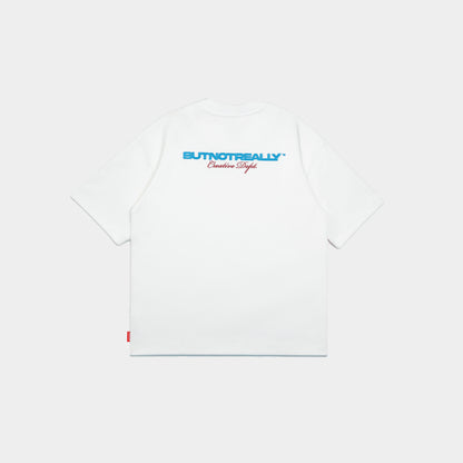 ButNotReally™ Graphic Interlock Oversized Tee