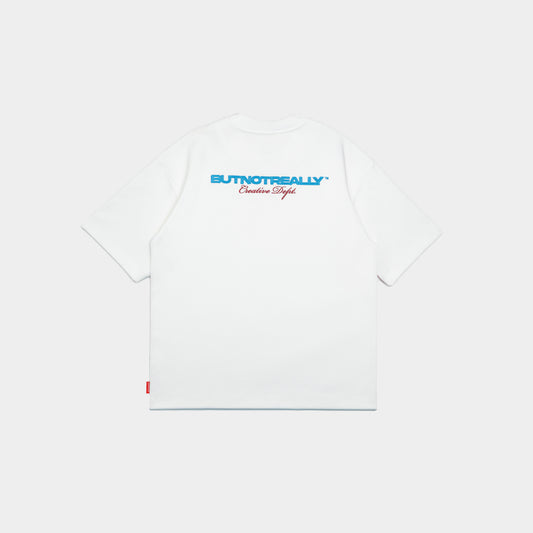 ButNotReally™ Graphic Interlock Oversized Tee