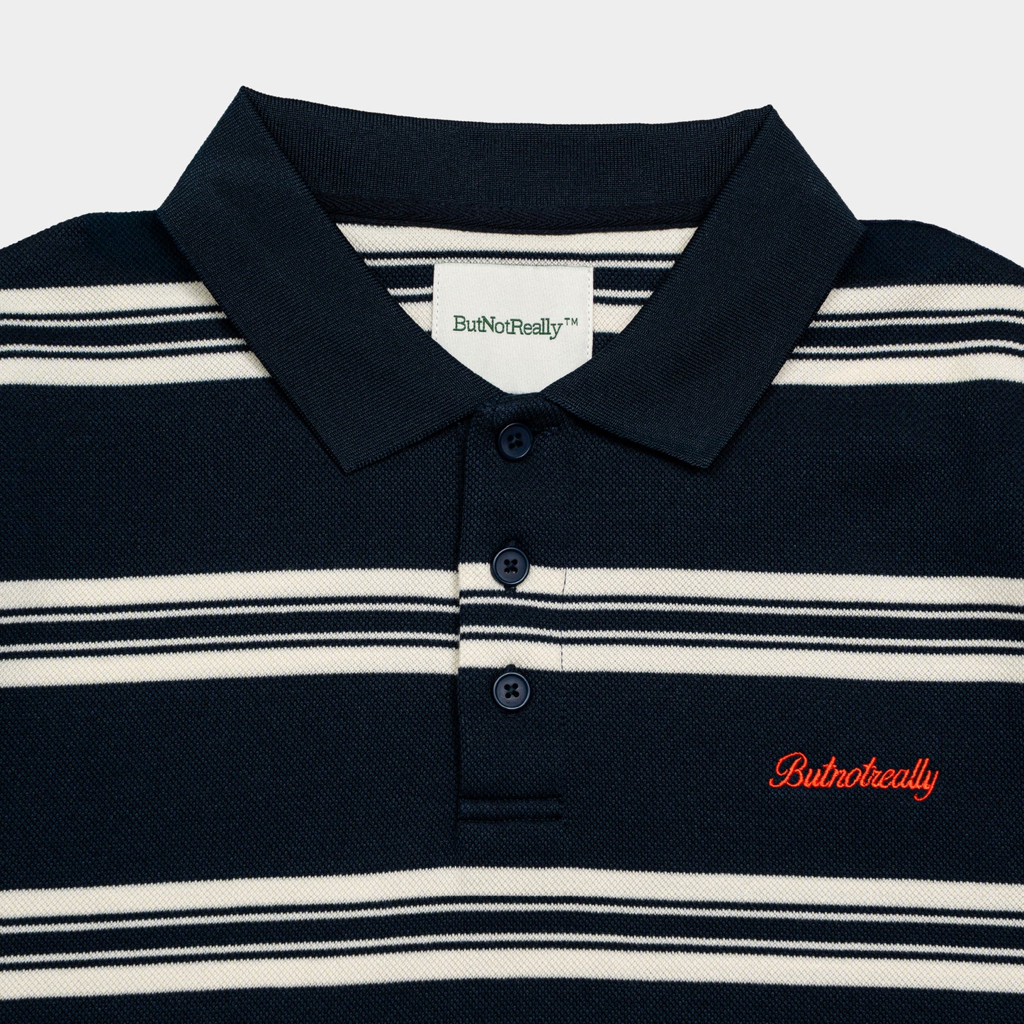 ButNotReally™ Interlock Stripes Polo Tee