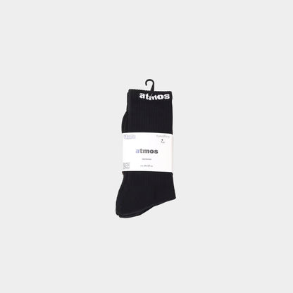atmos Small Jacquard Logo 3P Socks