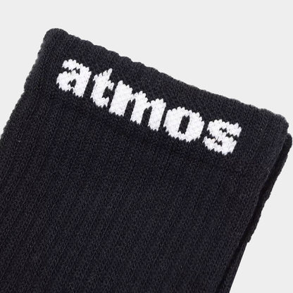 atmos Small Jacquard Logo 3P Socks