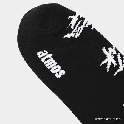 atmos X Daft Punk Logo All Over Socks