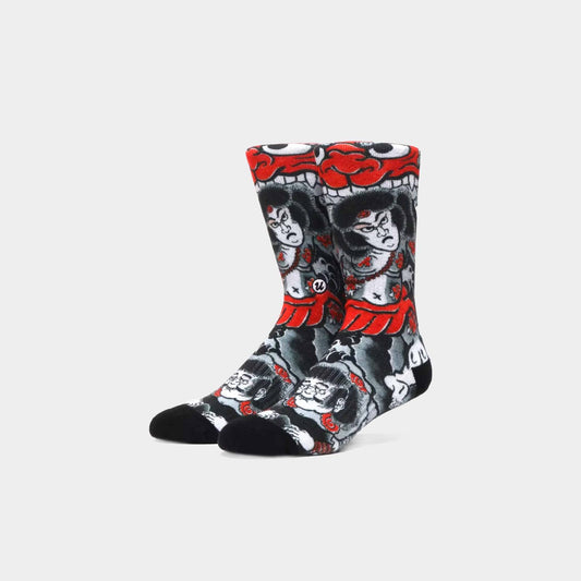atmos UBIQ "Irezumi" Socks (Kabuki) Designed by Horihiro Mitomo