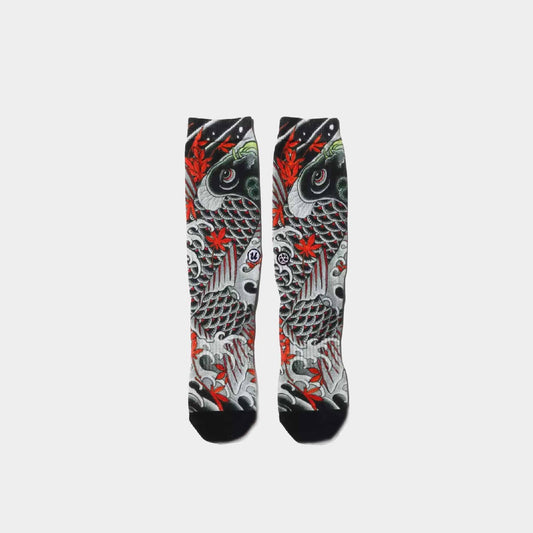 atmos UBIQ "Irezumi" Socks (Koi) Designed by  Mutsuo