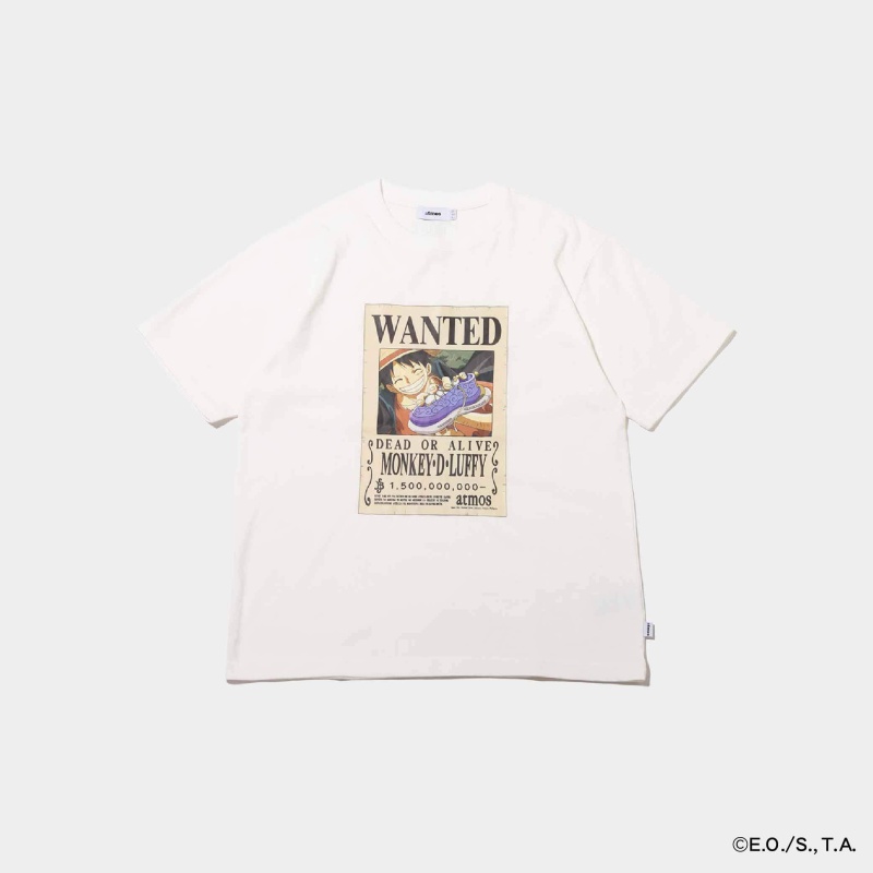 atmos × One Piece Wanted Poster Tee "Luffy"