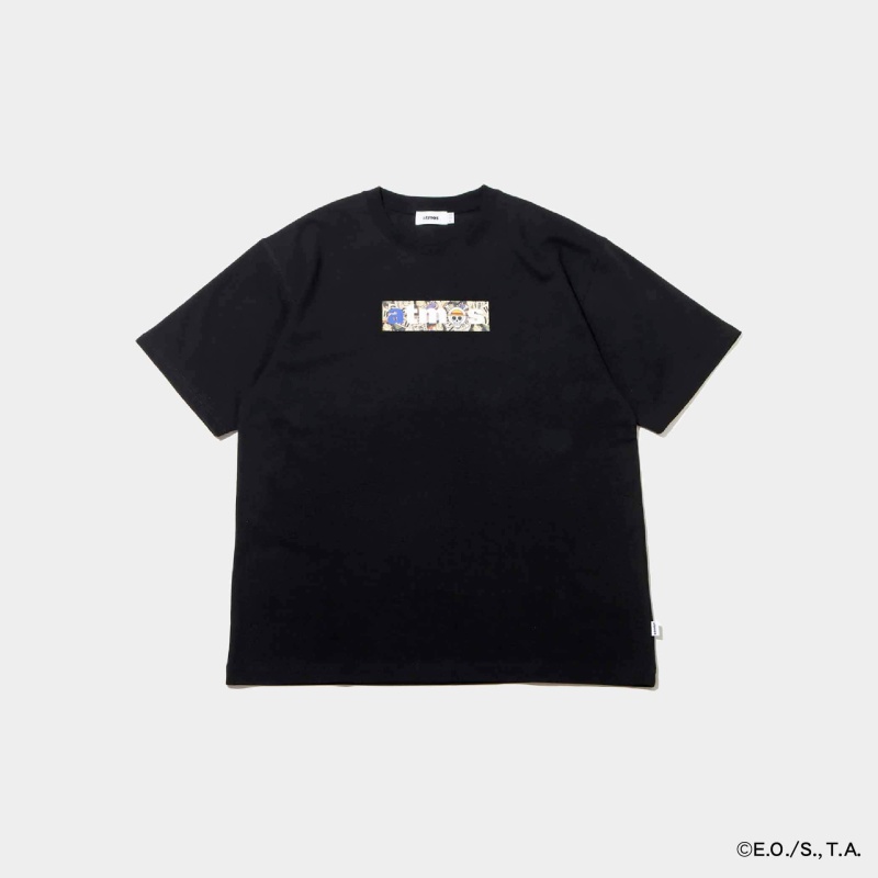 atmos × One Piece Wanted Poster Box Logo Tee "Luffy"