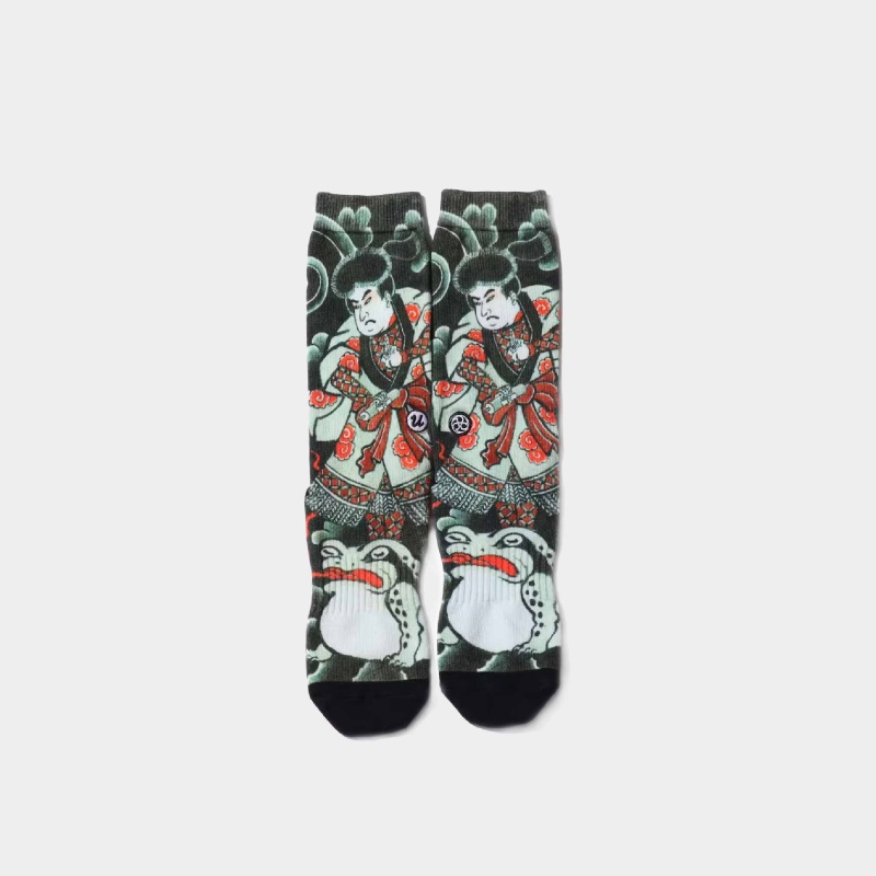 atmos UBIQ "Irezumi" Socks (Jiraiya) Designed by Horihiro Mitomo