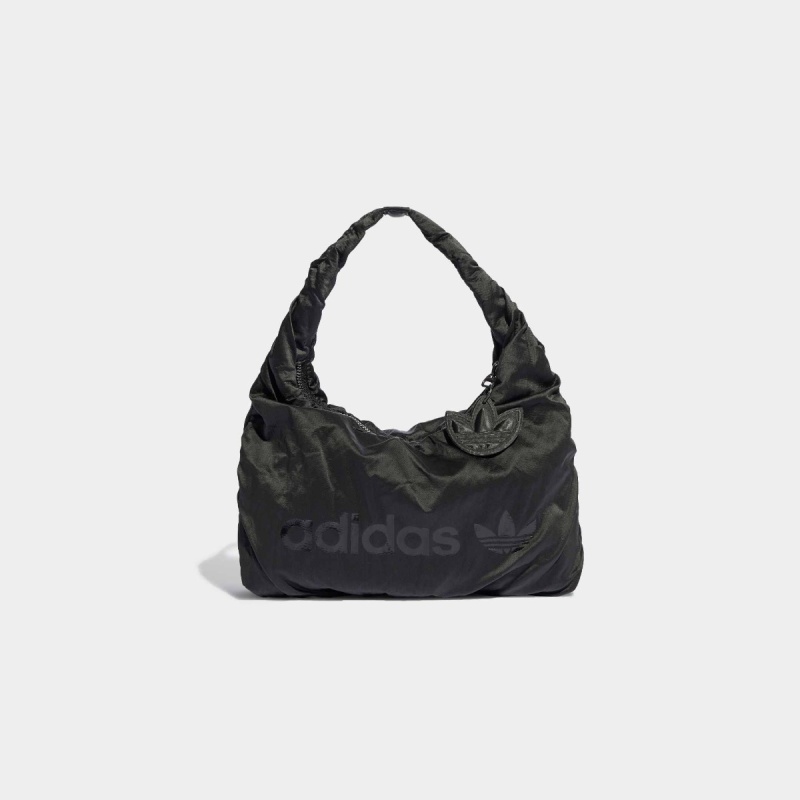 adidas Originals Black Satin Small Shoulder Bag